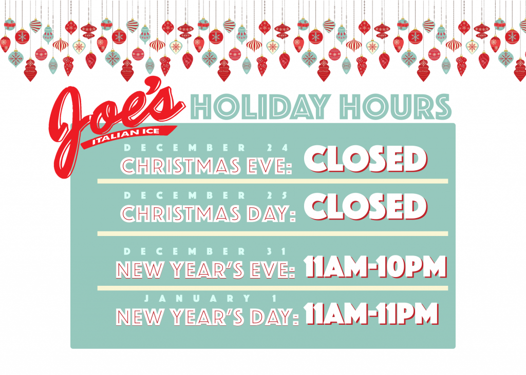 Joe's Italian Ice to Joe's Italian Ice!